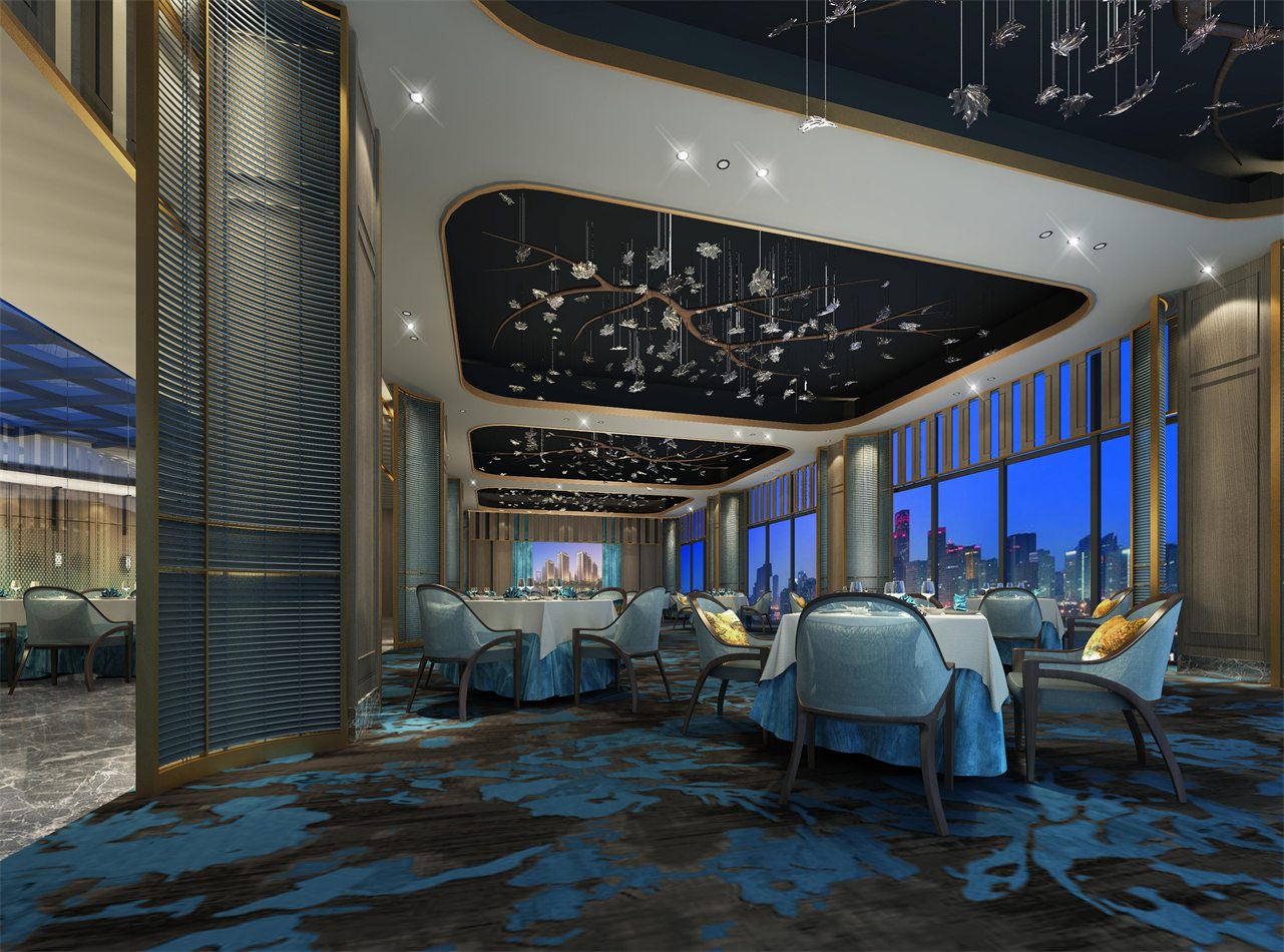 港湾海鲜酒楼美您公园店大厅环境